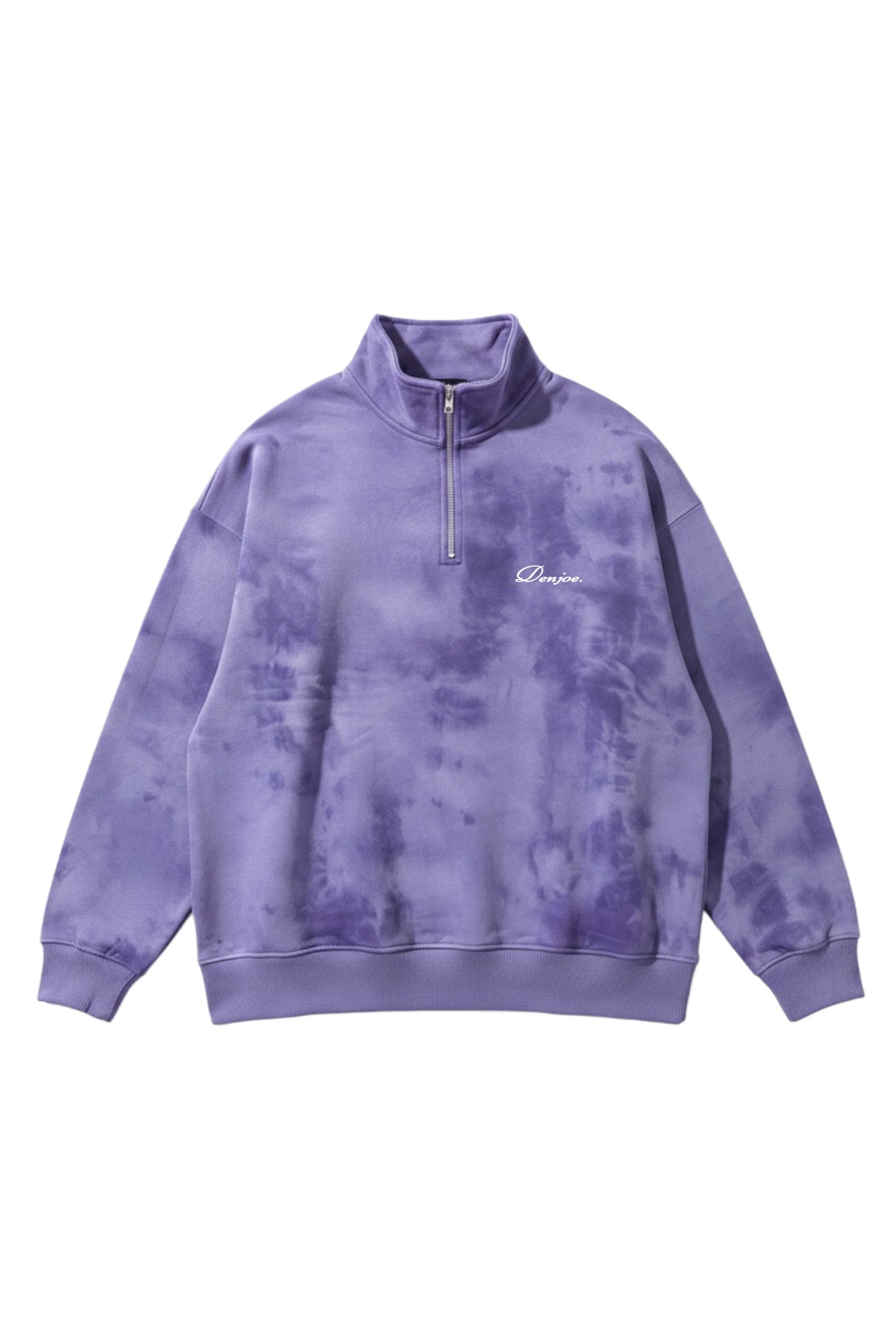Purple Tie Dye Quarter-zip Boxy Fit Unisex