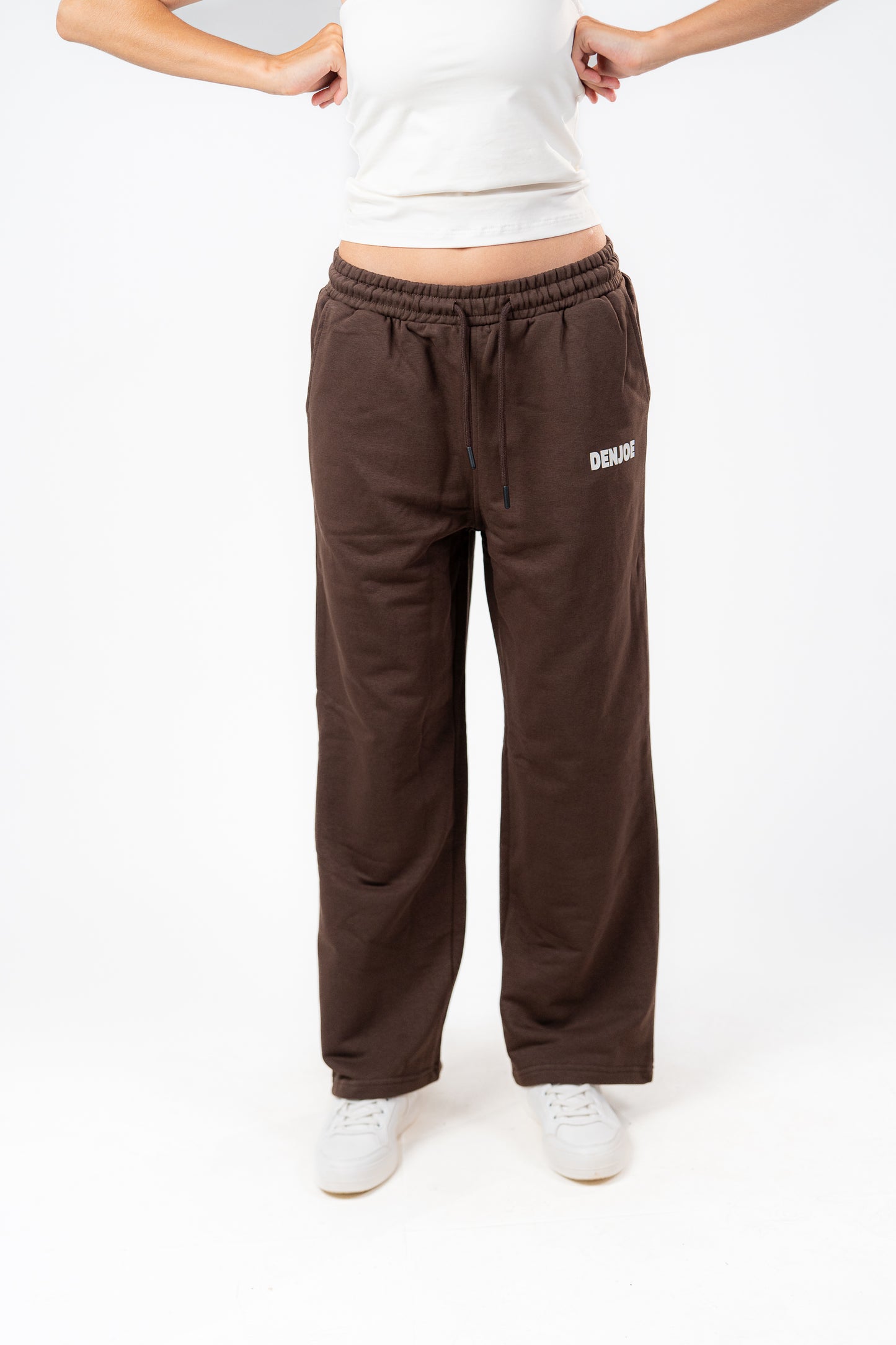 Brown Sweatpants Unisex Loose Fit