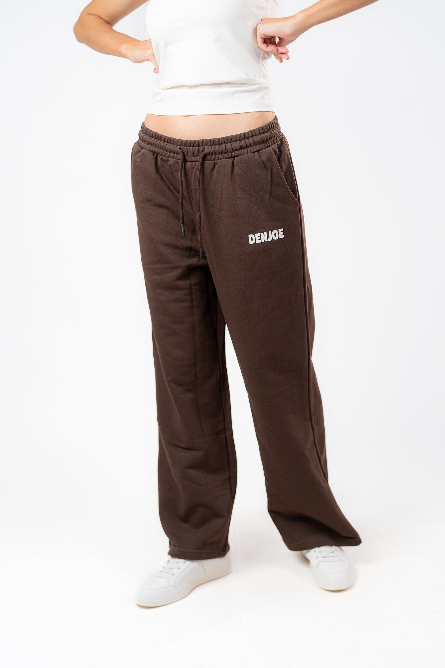 Brown Sweatpants Unisex Loose Fit