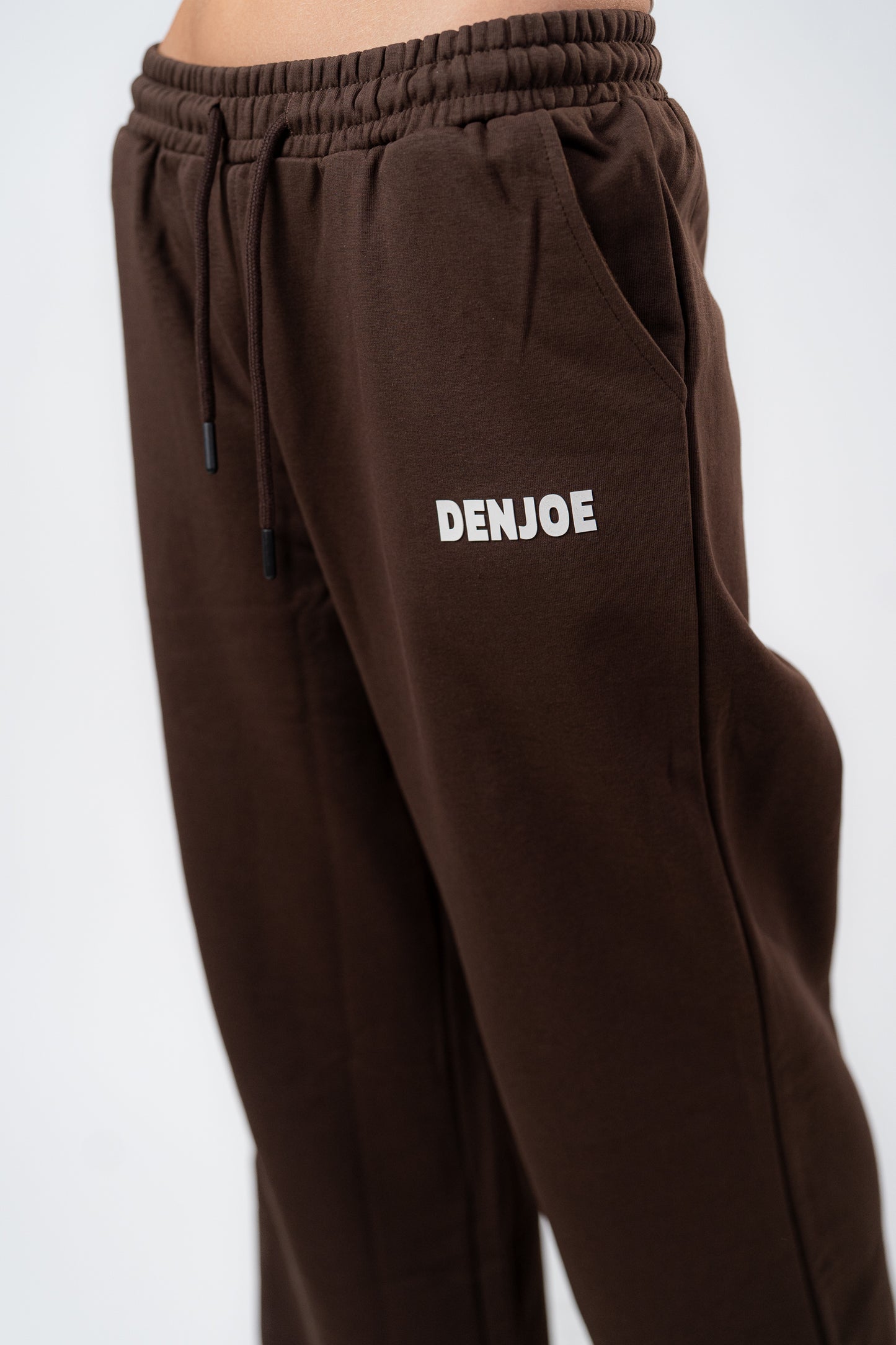 Brown Sweatpants Unisex Loose Fit