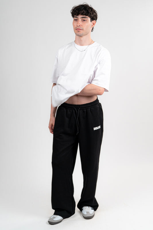 Black Sweatpants Unisex Loose Fit