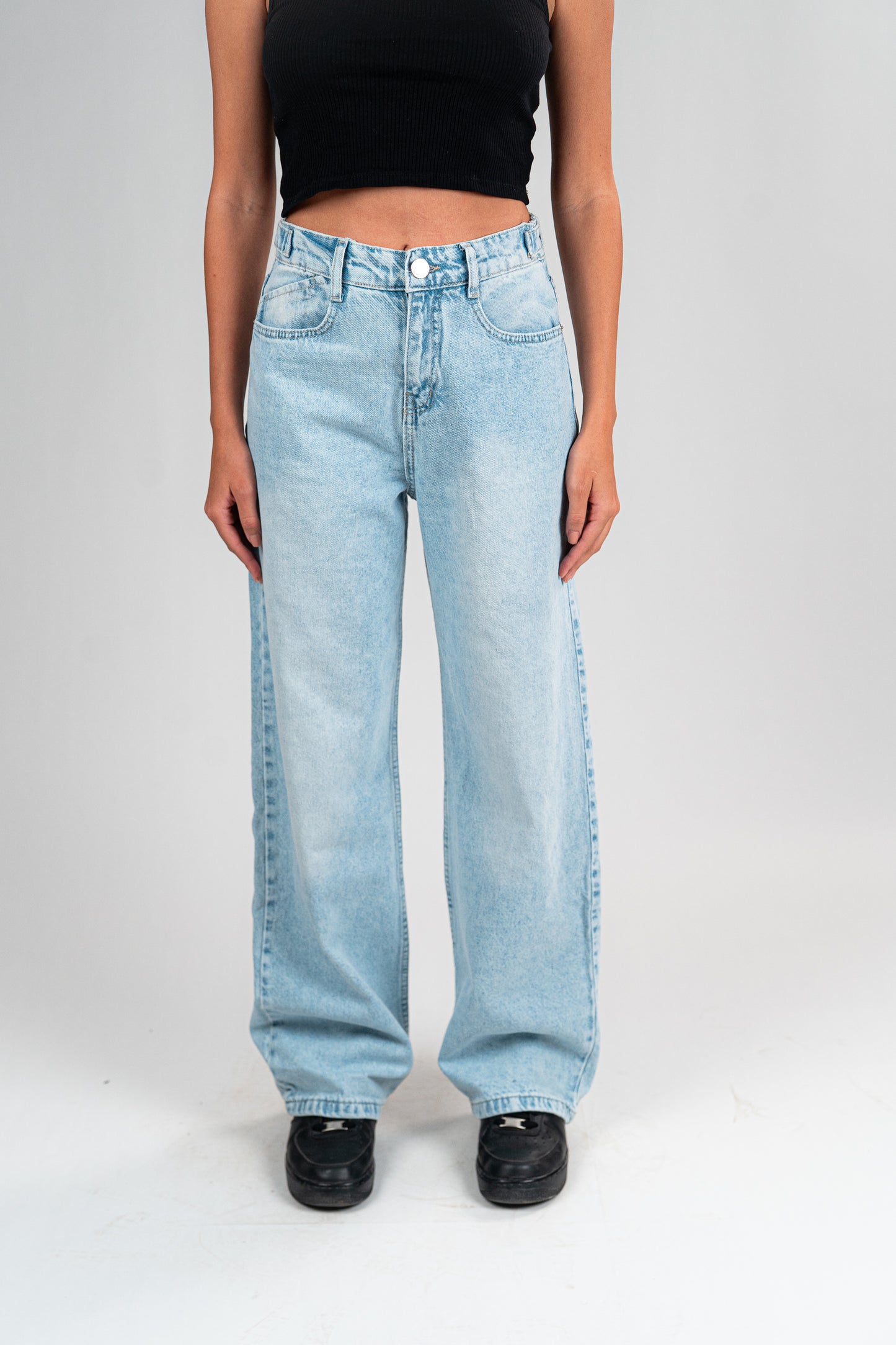 PALE INDIGO BAGGY JEANS UNISEX