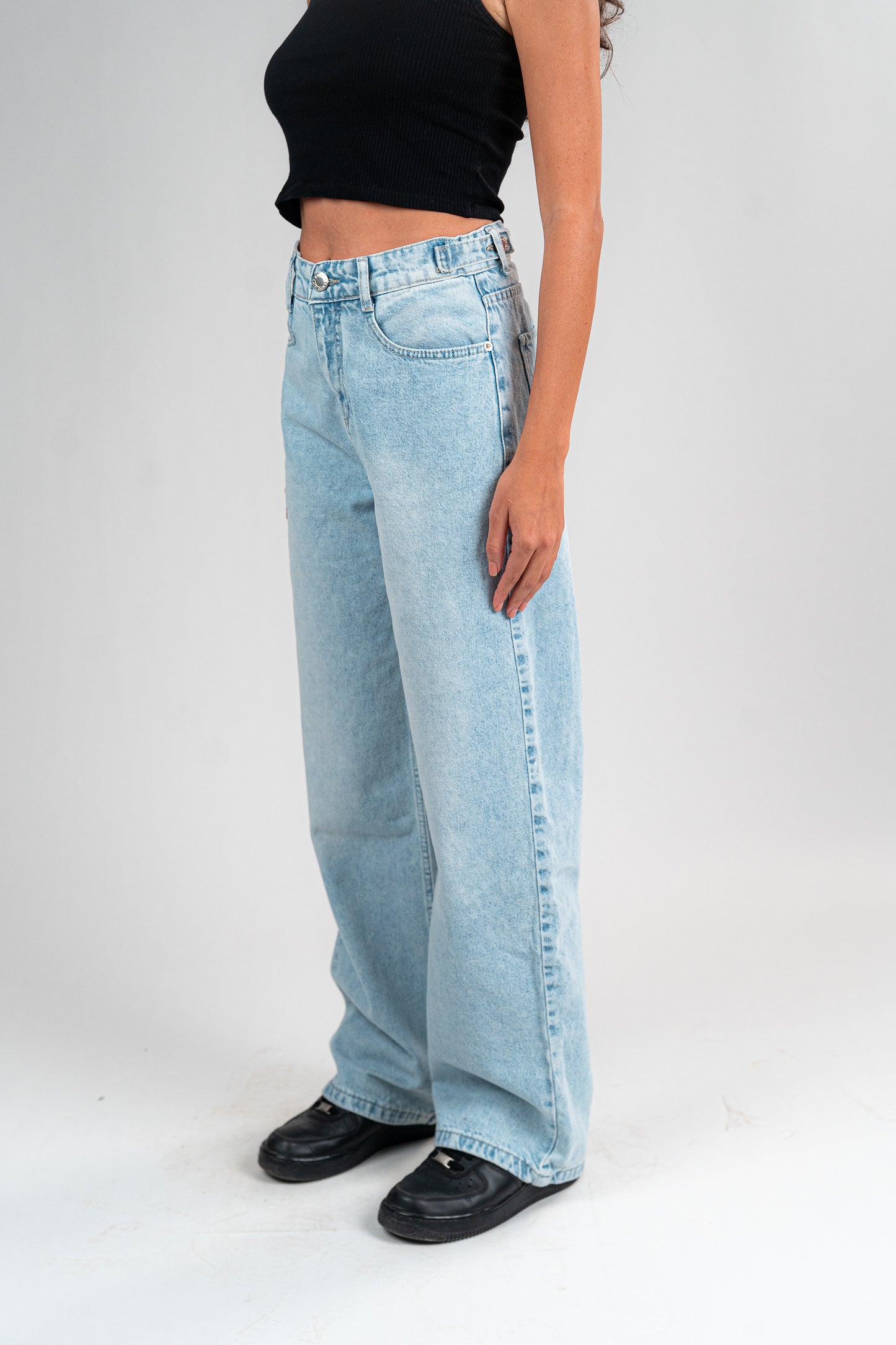 PALE INDIGO BAGGY JEANS UNISEX