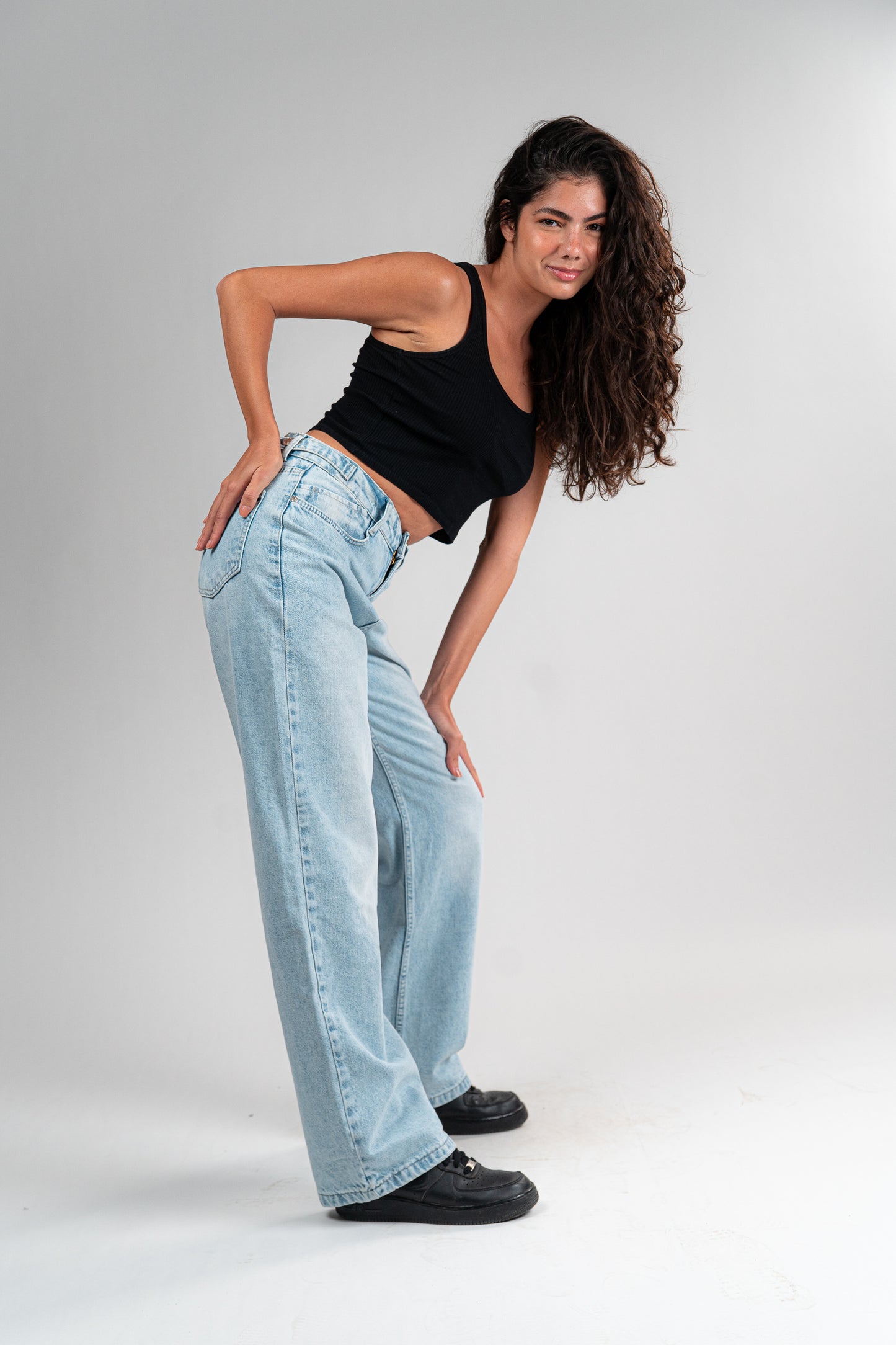 PALE INDIGO BAGGY JEANS UNISEX