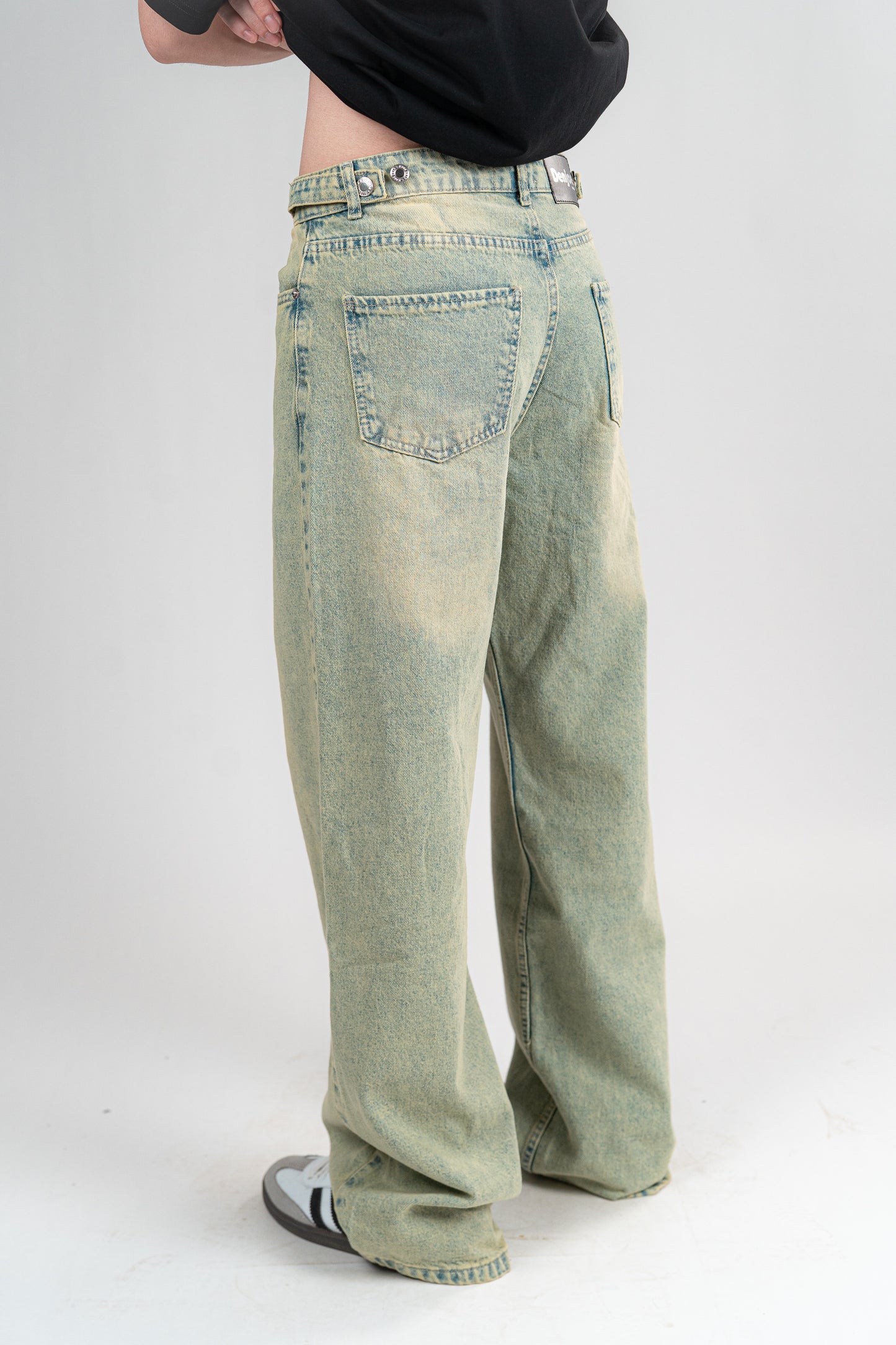 GREENISH BAGGY JEANS UNISEX