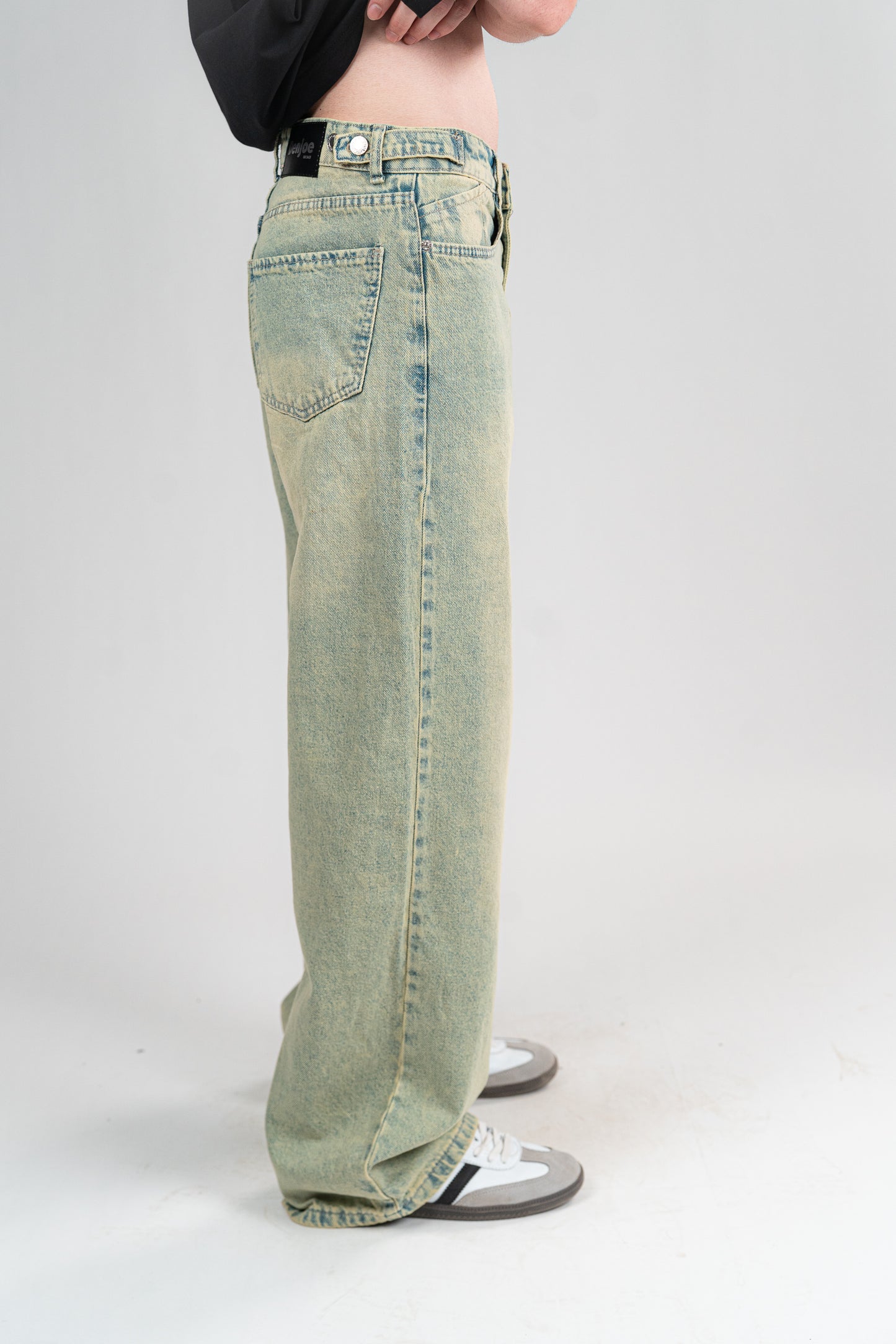 GREENISH BAGGY JEANS UNISEX
