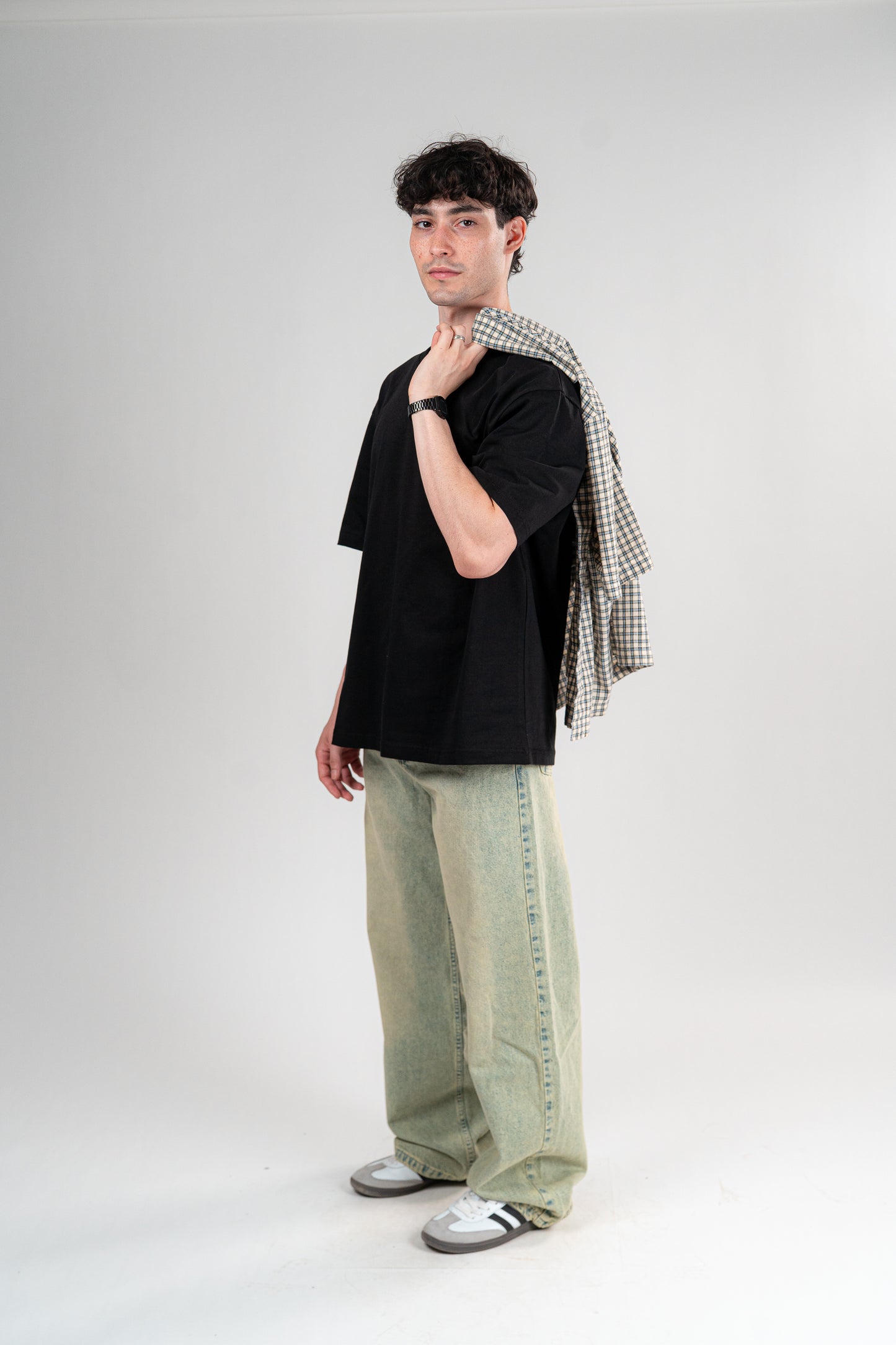 GREENISH BAGGY JEANS UNISEX