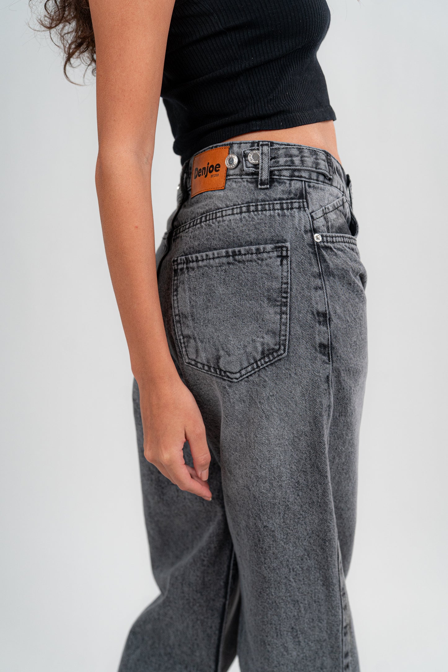 DARK GREY BAGGY JEANS UNISEX