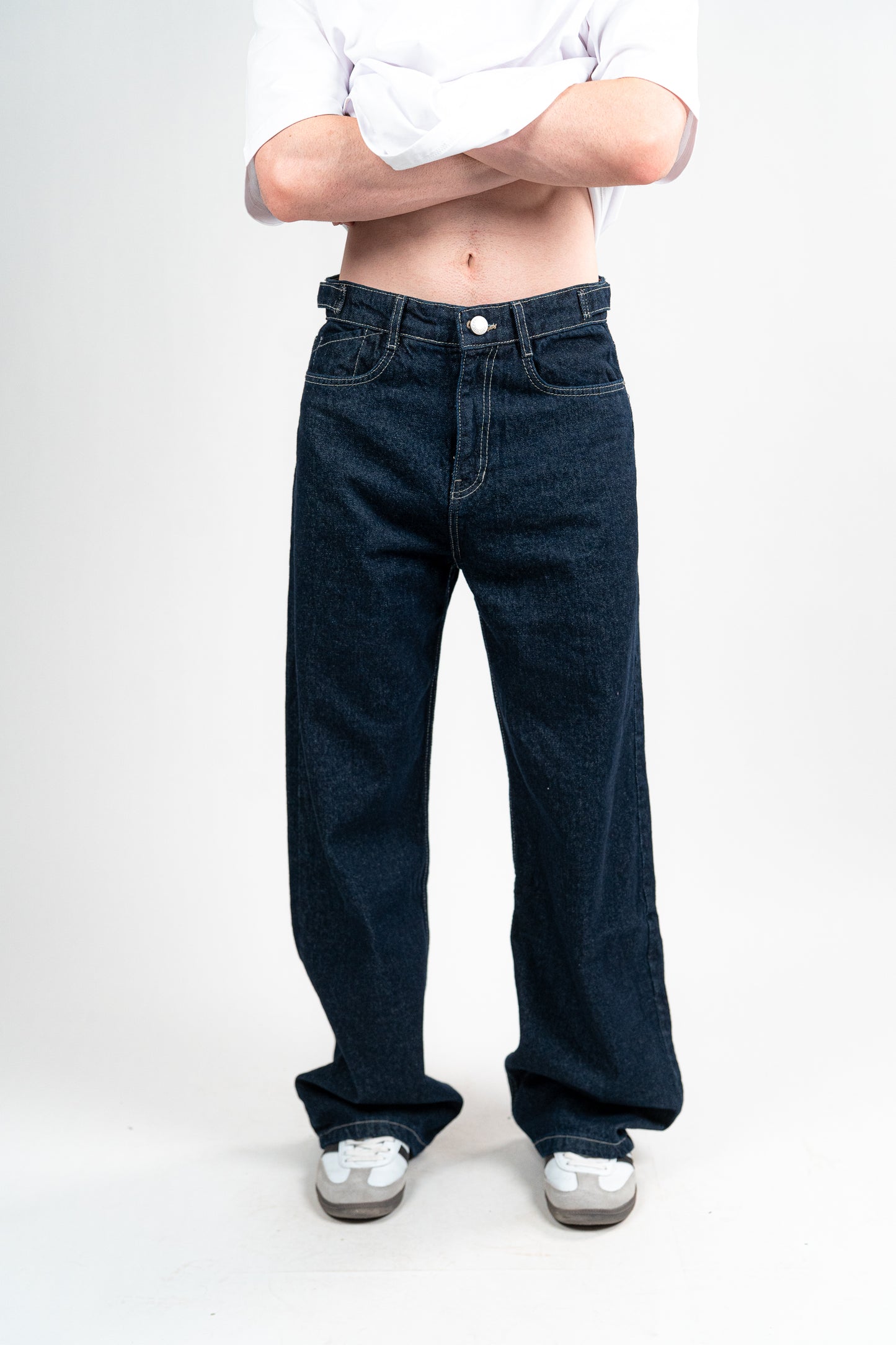 DARK NAVY BAGGY JEANS UNISEX