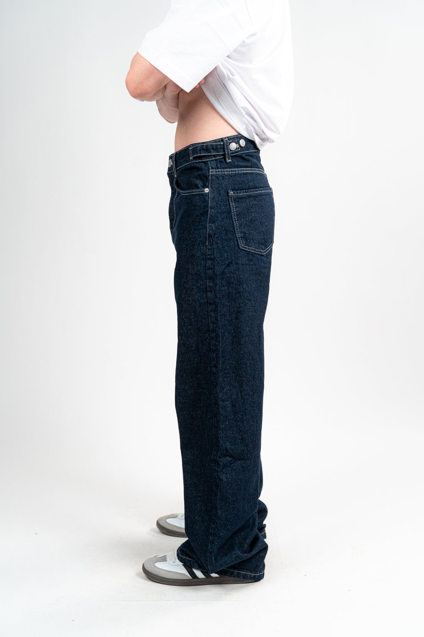 DARK NAVY BAGGY JEANS UNISEX