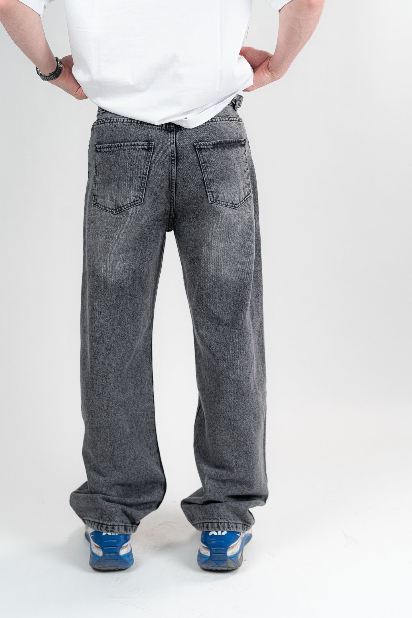DARK GREY BAGGY JEANS UNISEX