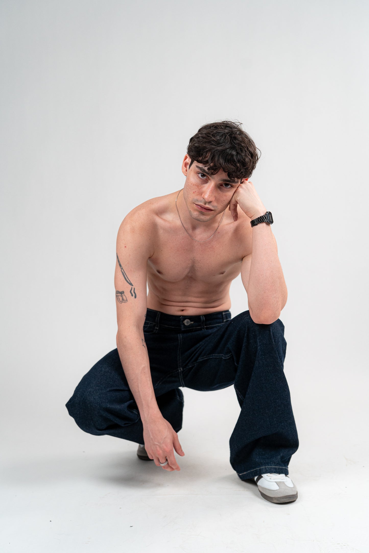 DARK NAVY BAGGY JEANS UNISEX