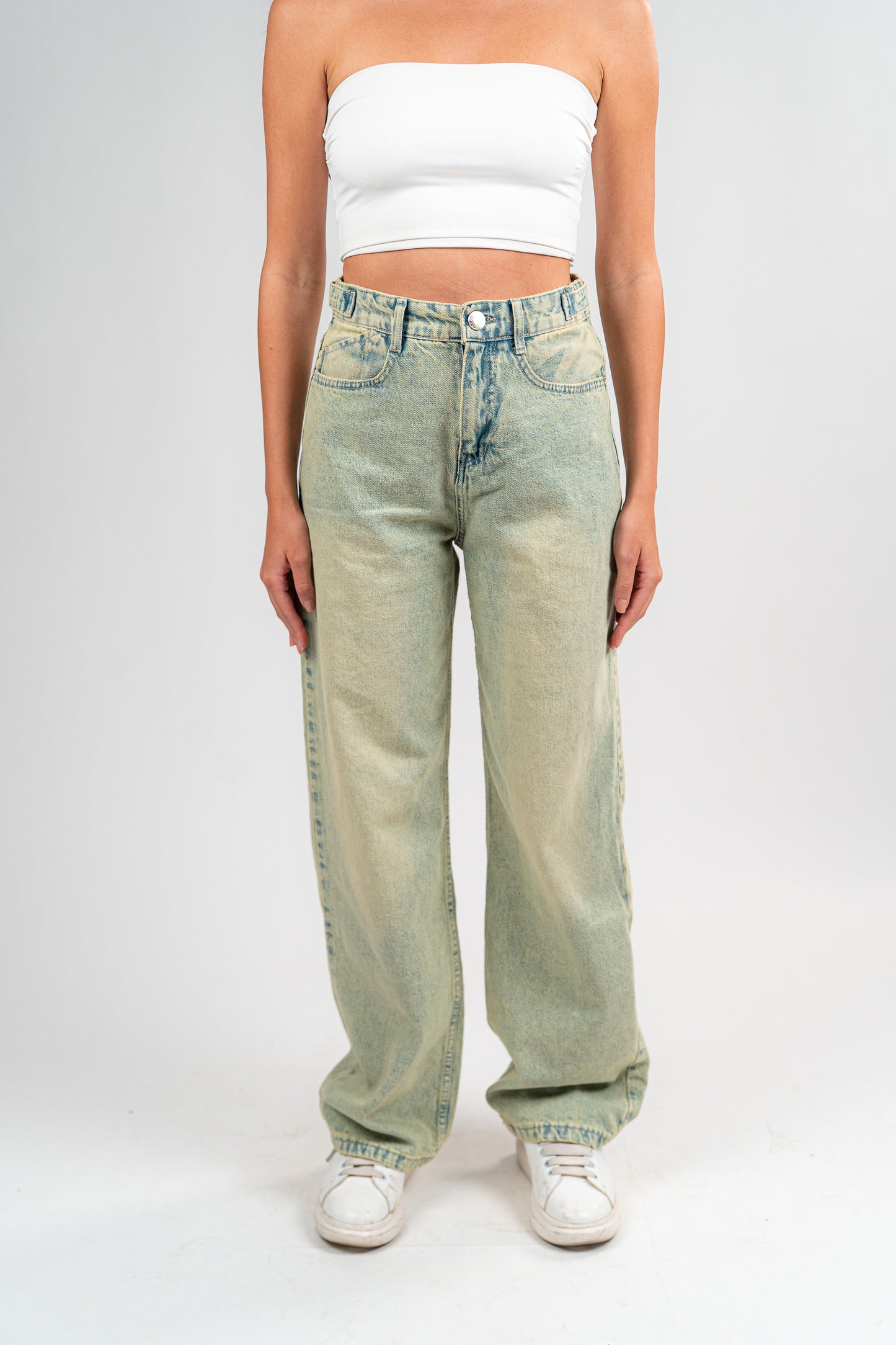 GREENISH BAGGY JEANS UNISEX