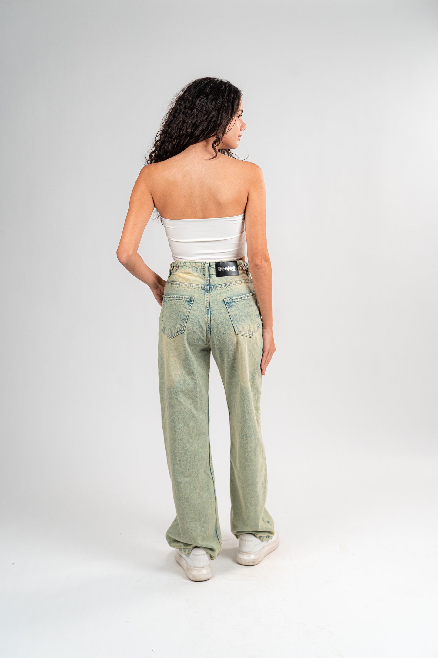 GREENISH BAGGY JEANS UNISEX