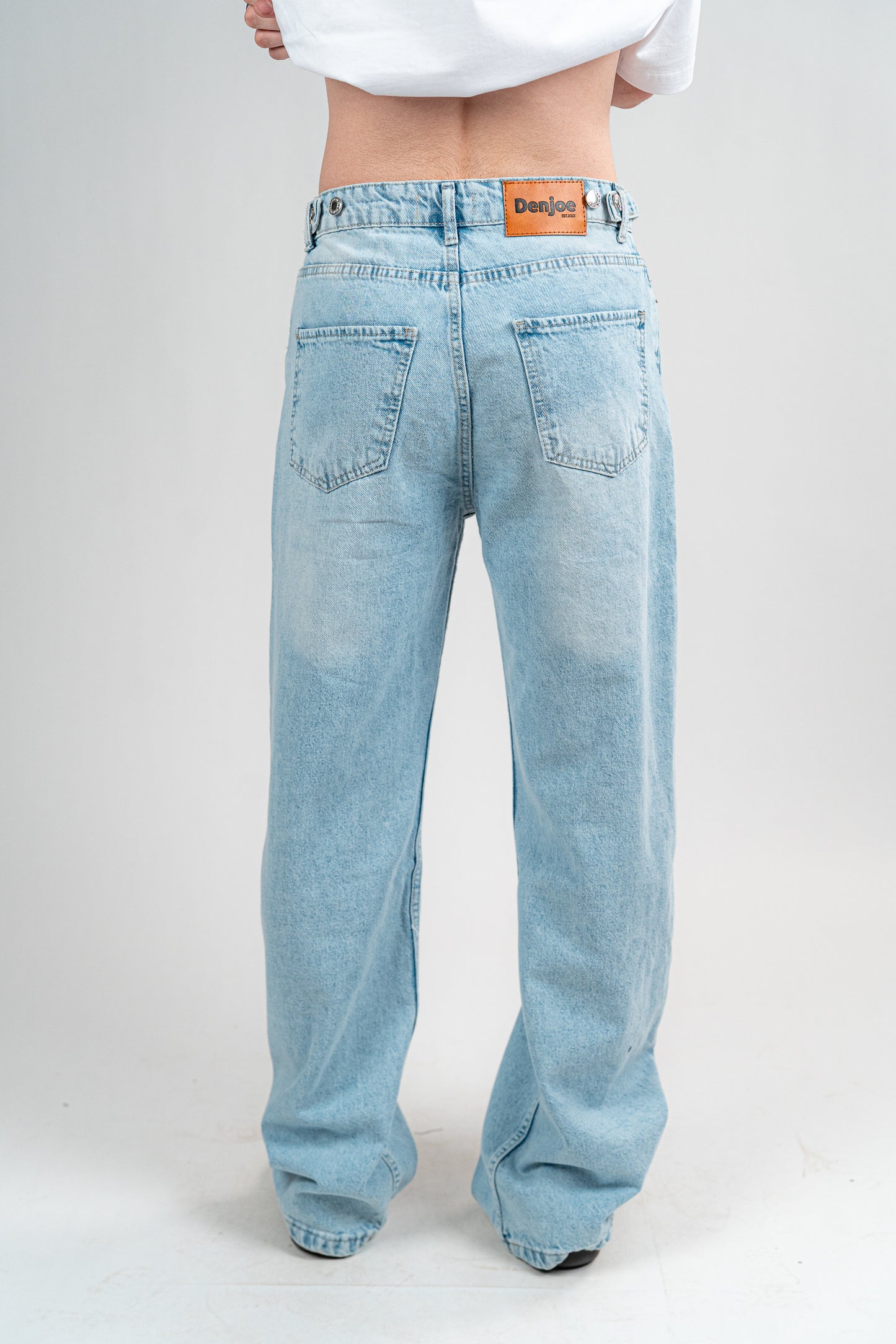 PALE INDIGO BAGGY JEANS UNISEX