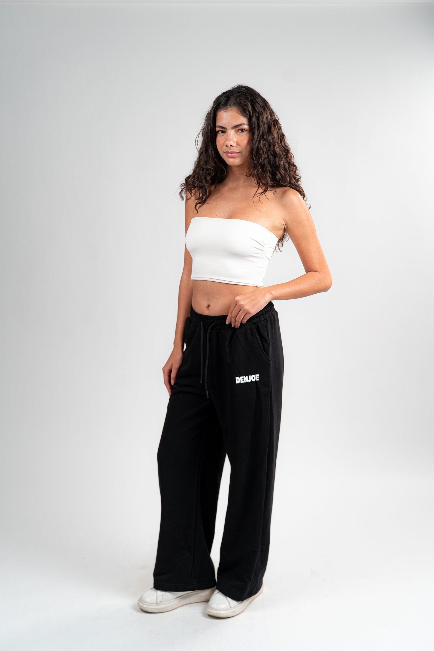 Black Sweatpants Unisex Loose Fit