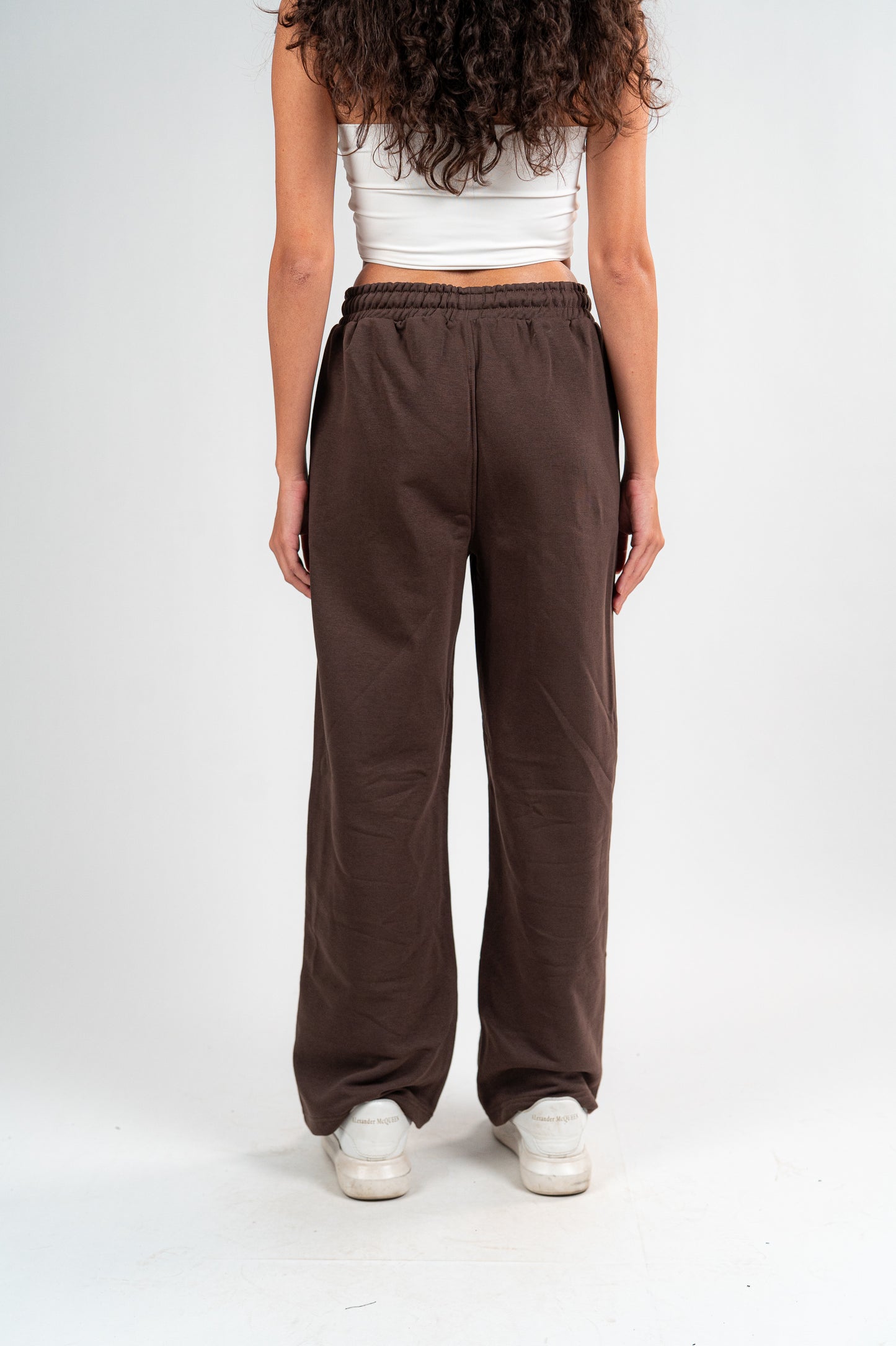 Brown Sweatpants Unisex Loose Fit