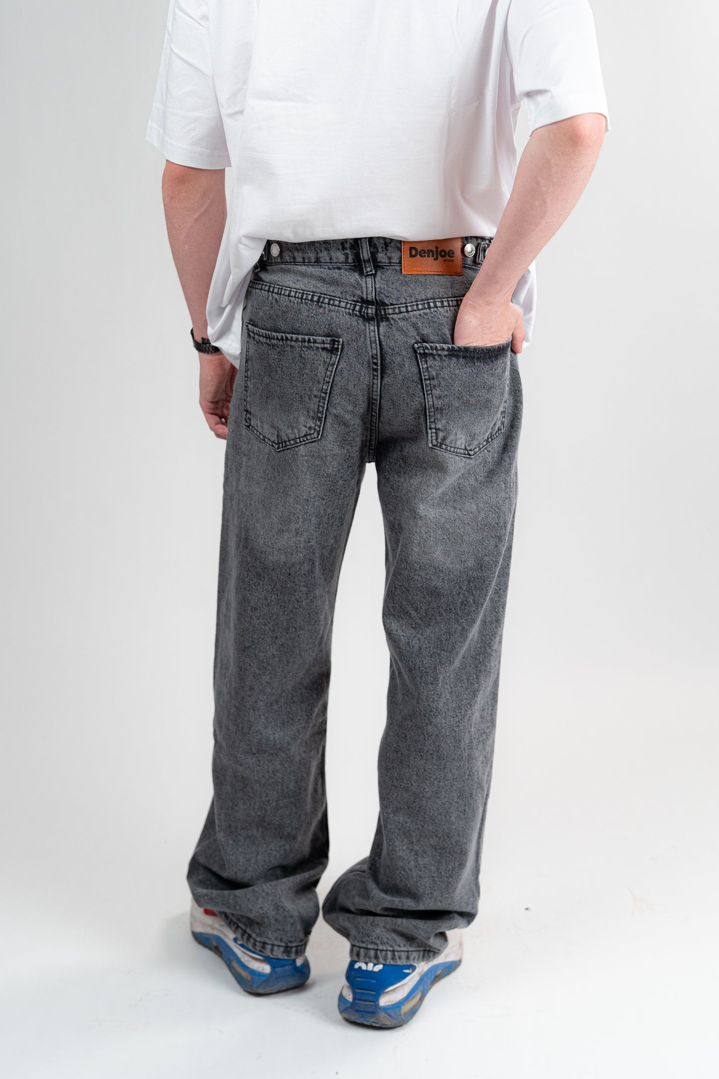 DARK GREY BAGGY JEANS UNISEX