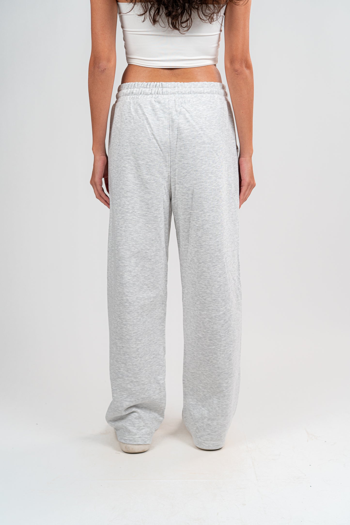 Light Grey Sweatpants Unisex Loose Fit