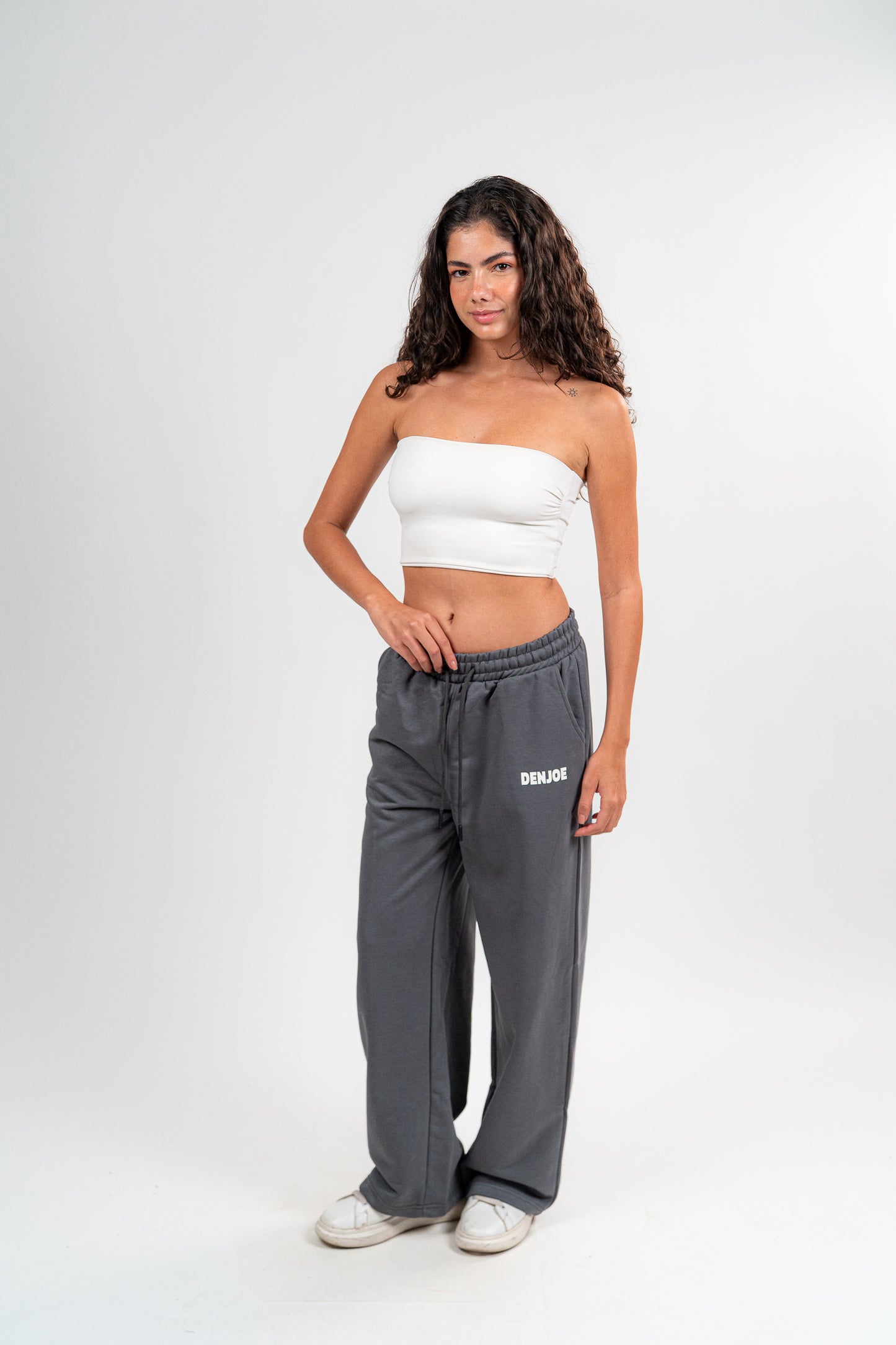 Dark Grey Sweatpants Unisex Loose Fit