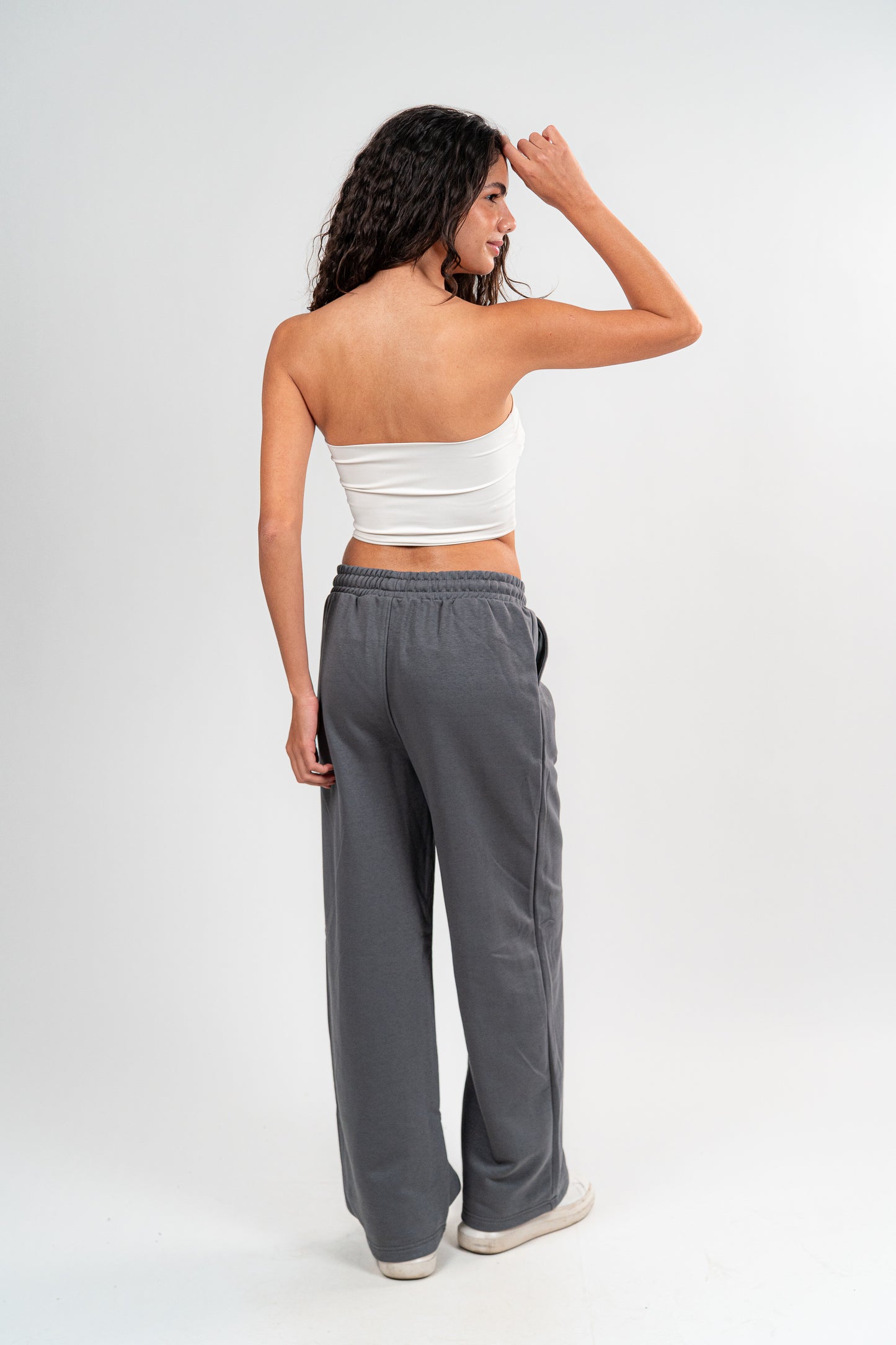 Dark Grey Sweatpants Unisex Loose Fit