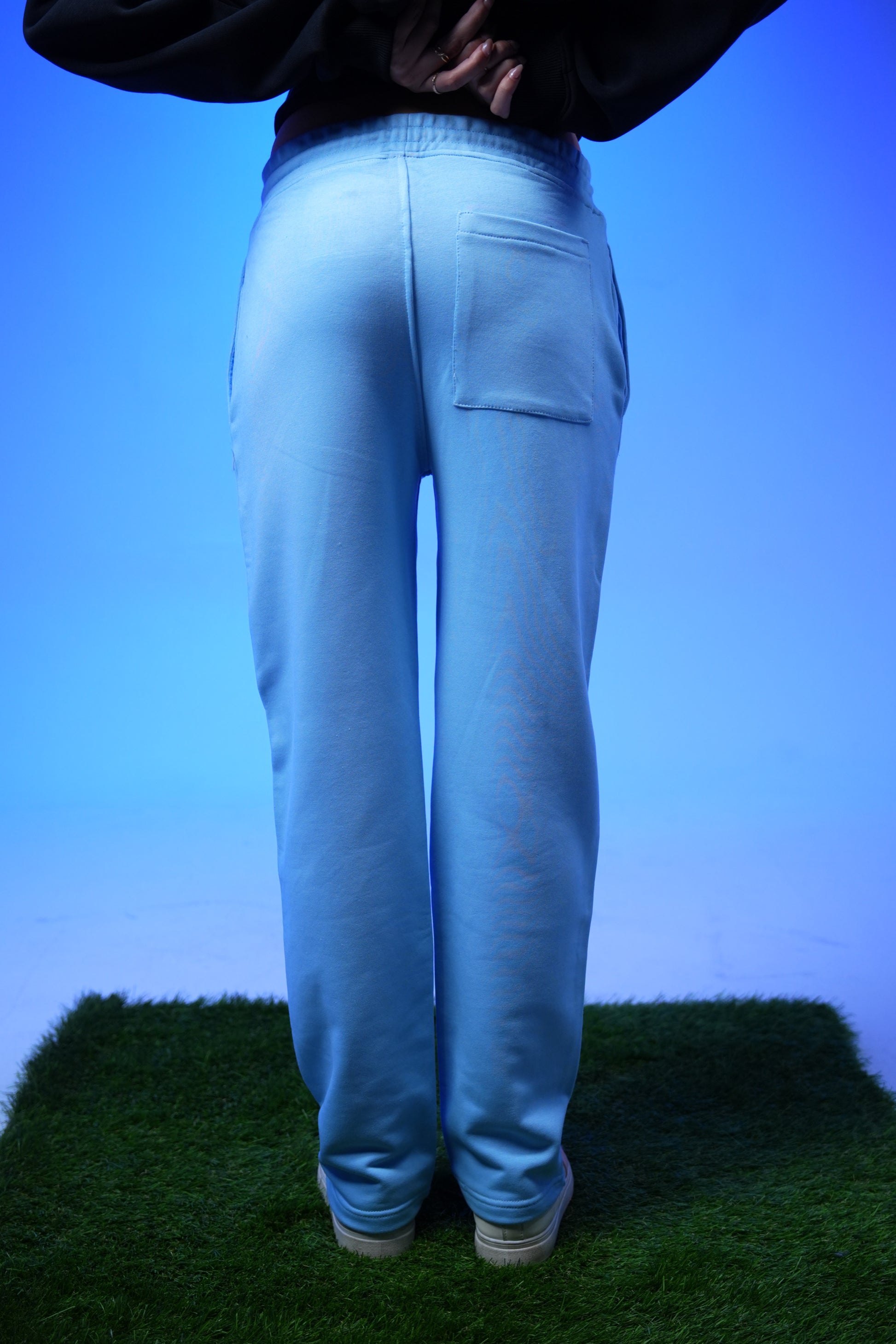 Unisex Plain Sweatpants BabyBlue - Denjoe
