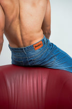 Relaxed Jeans Regular Waist - Mid-Blue