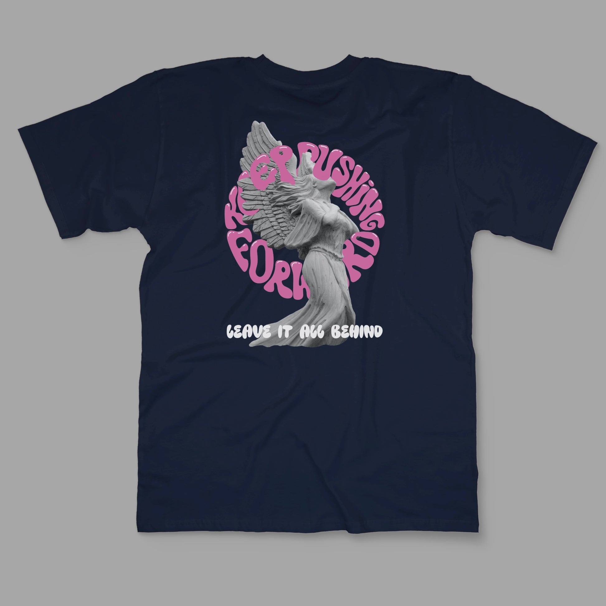 “Keep Pushing Forward” Printed Regular Tee - Denjoe