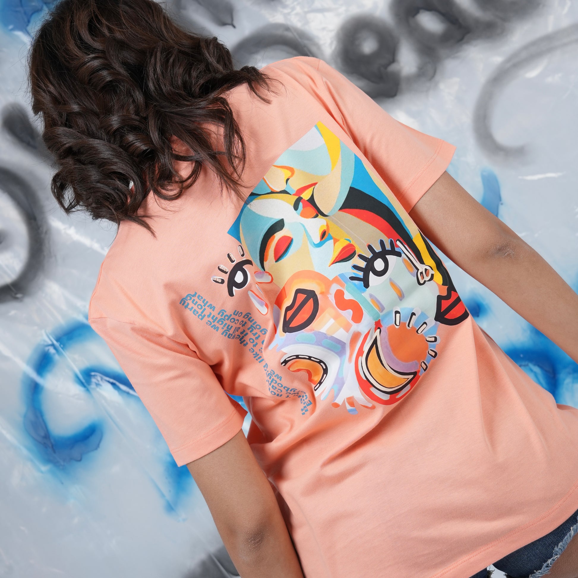 “All Eyes on us” Printed Regular Tee - Denjoe