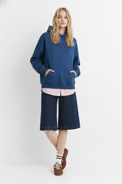 Yale Blue Basic Hoodie Unisex