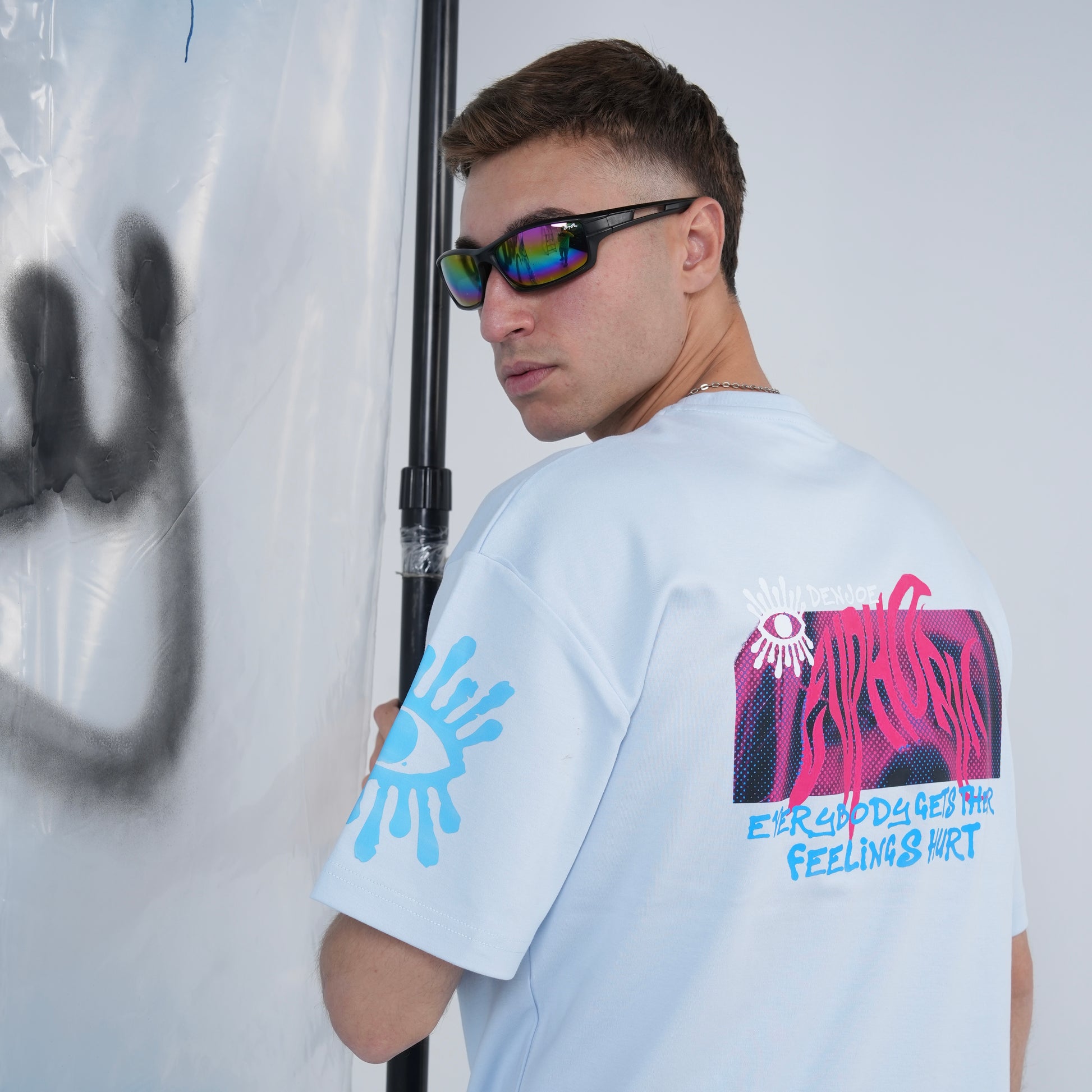 “Euphoria” Printed Oversized Tee - Denjoe