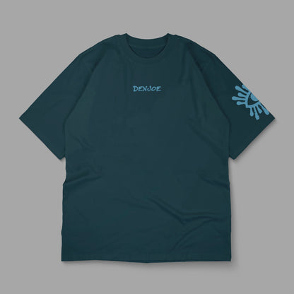 “All Eyes on us” Printed Oversized Tee - Denjoe