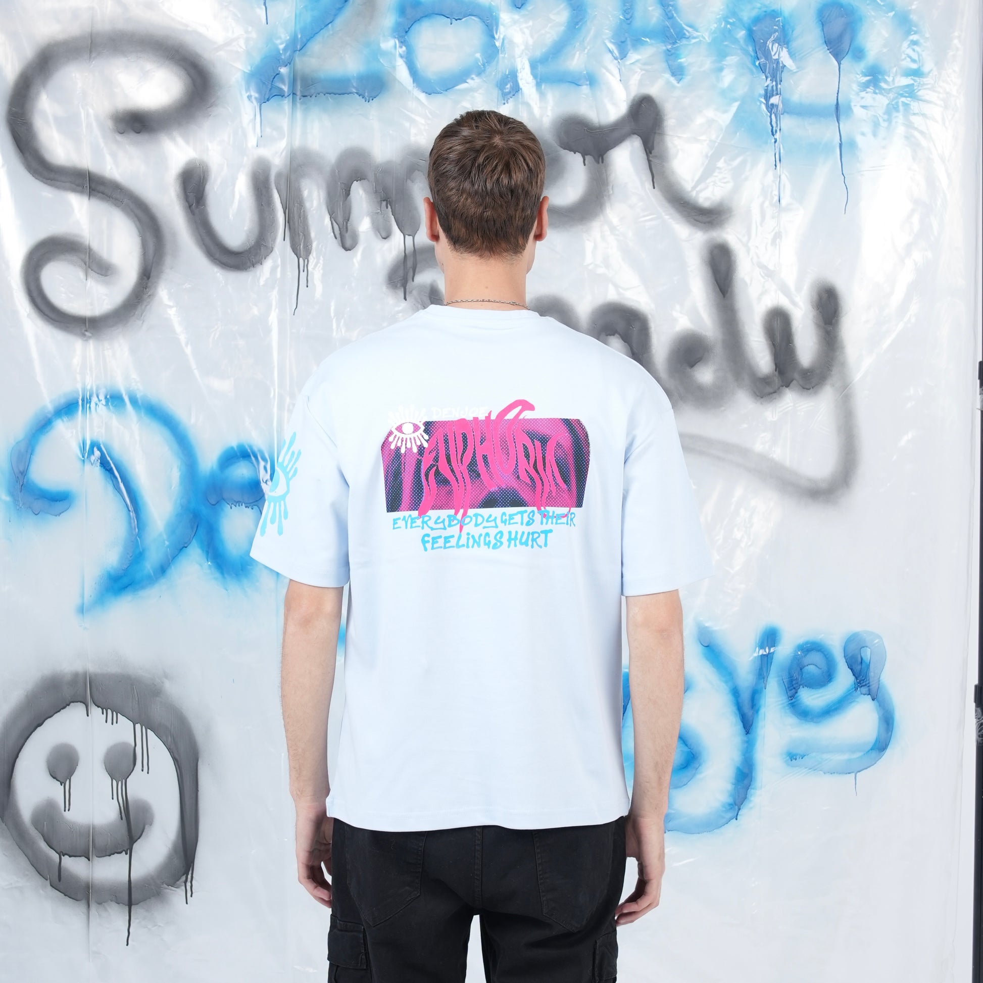 “Euphoria” Printed Oversized Tee - Denjoe