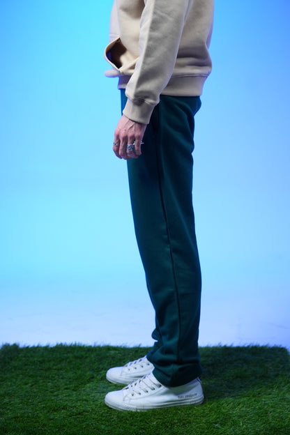 Unisex Plain Sweatpants Dark Green - Denjoe