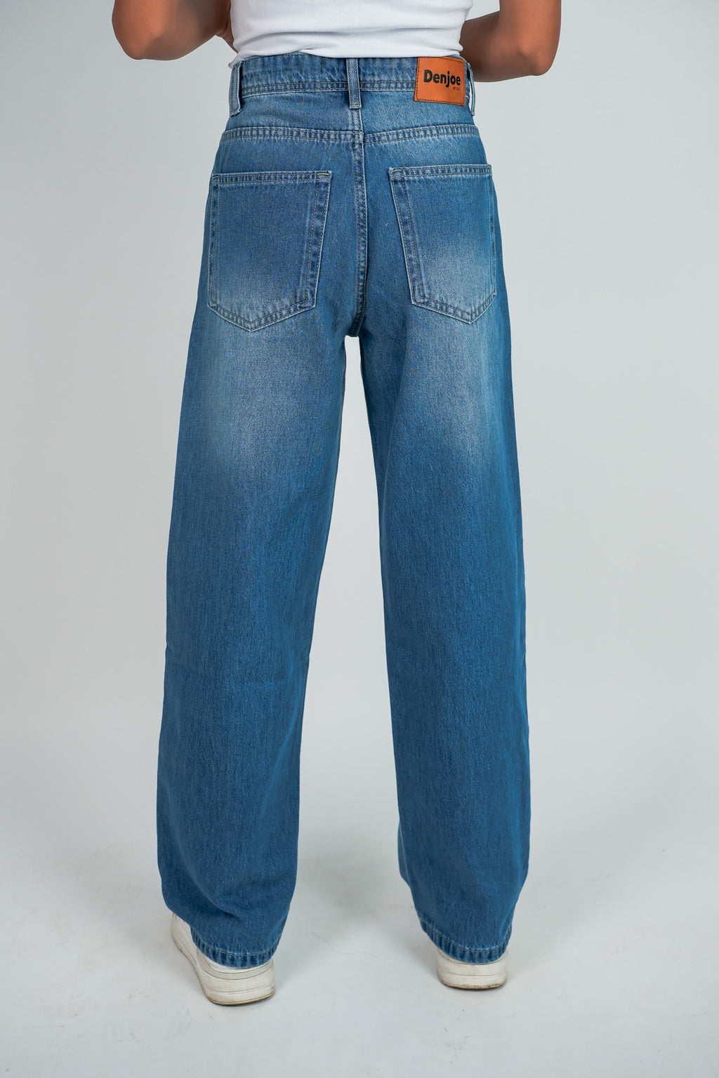 Relaxed Jeans Regular Waist - Mid-Blue
