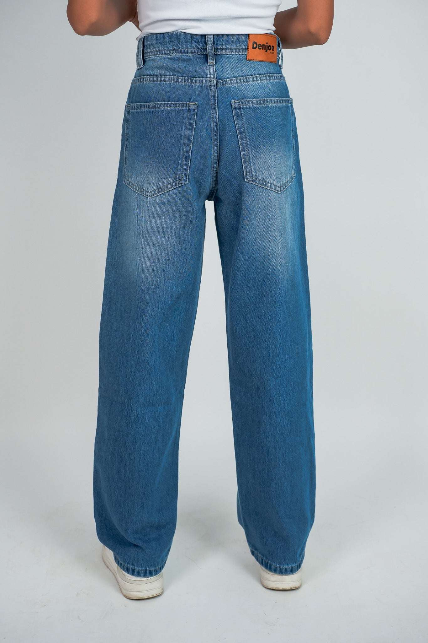 Relaxed Jeans Regular Waist - Mid-Blue