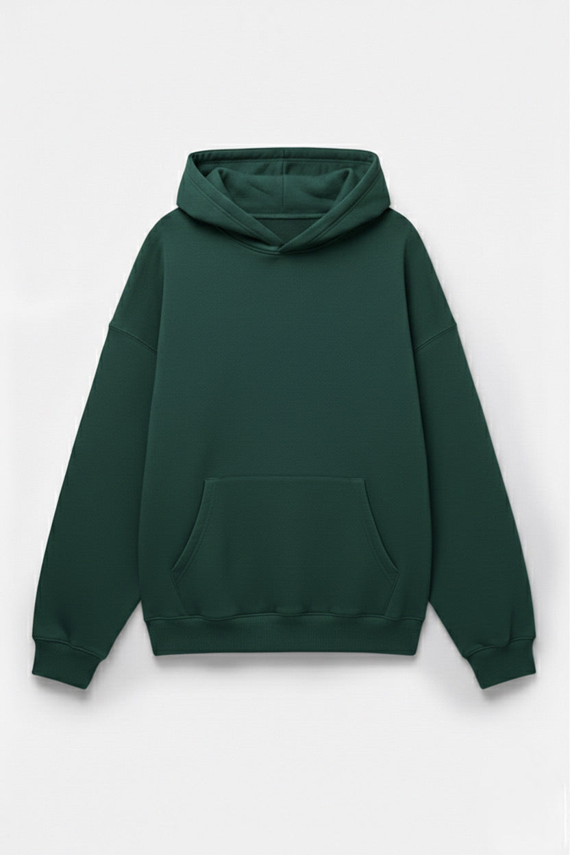 Dark Jade Green Basic Hoodie Unisex