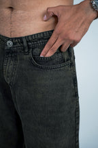 Relaxed Jeans Regular Waist - Washed Brown
