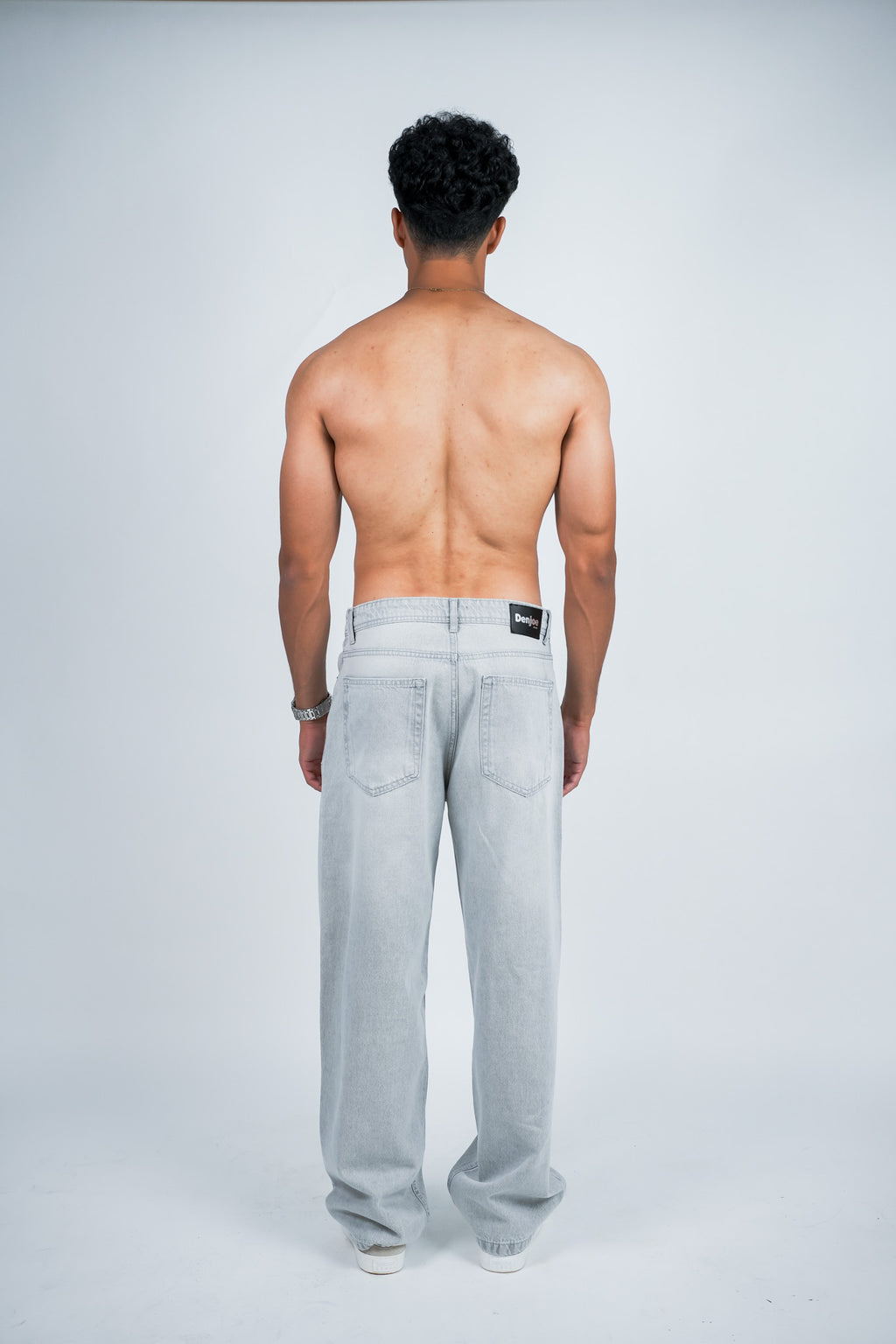Relaxed Jeans Regular Waist - Light Grey