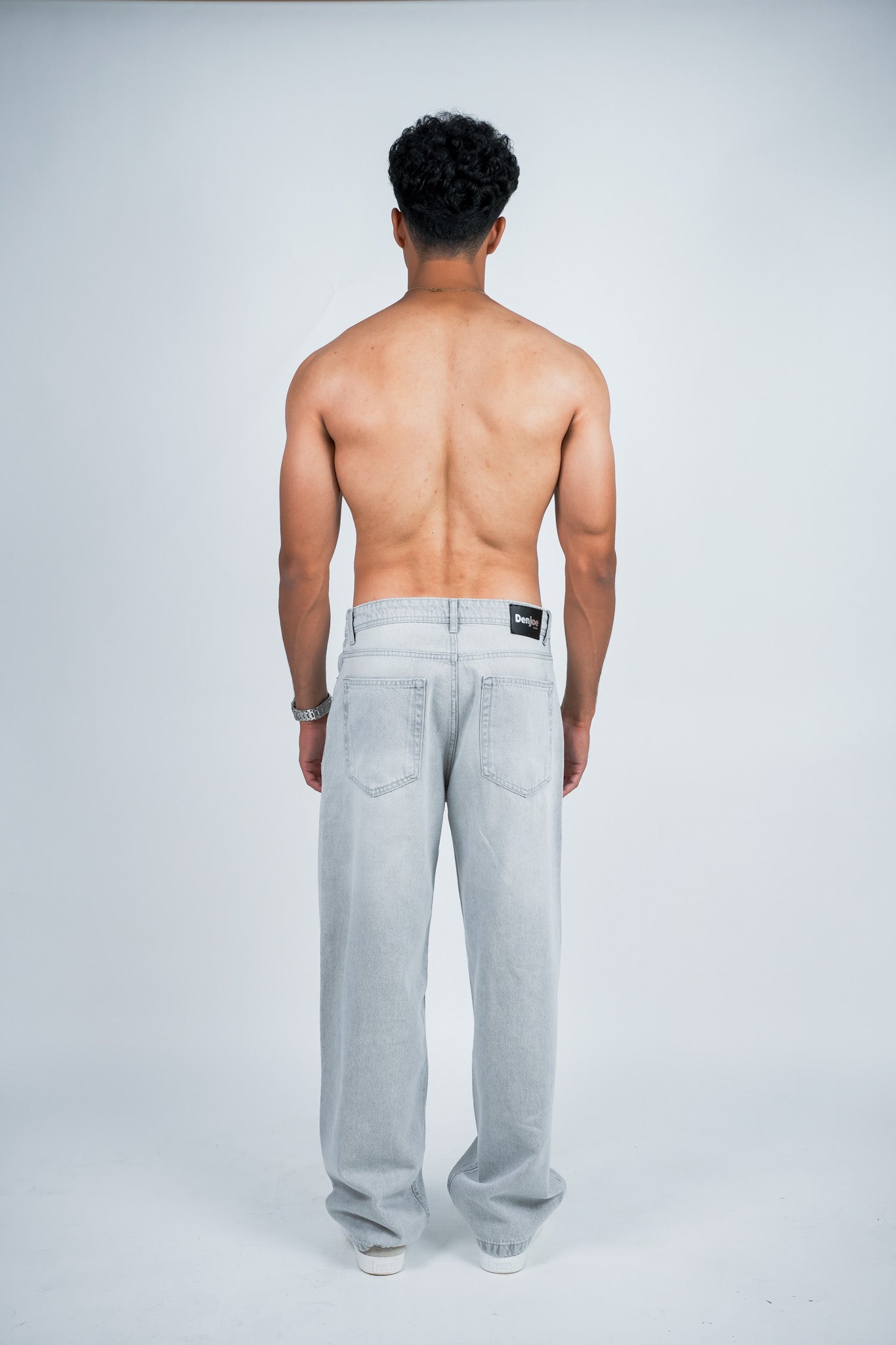 Relaxed Jeans Regular Waist - Light Grey