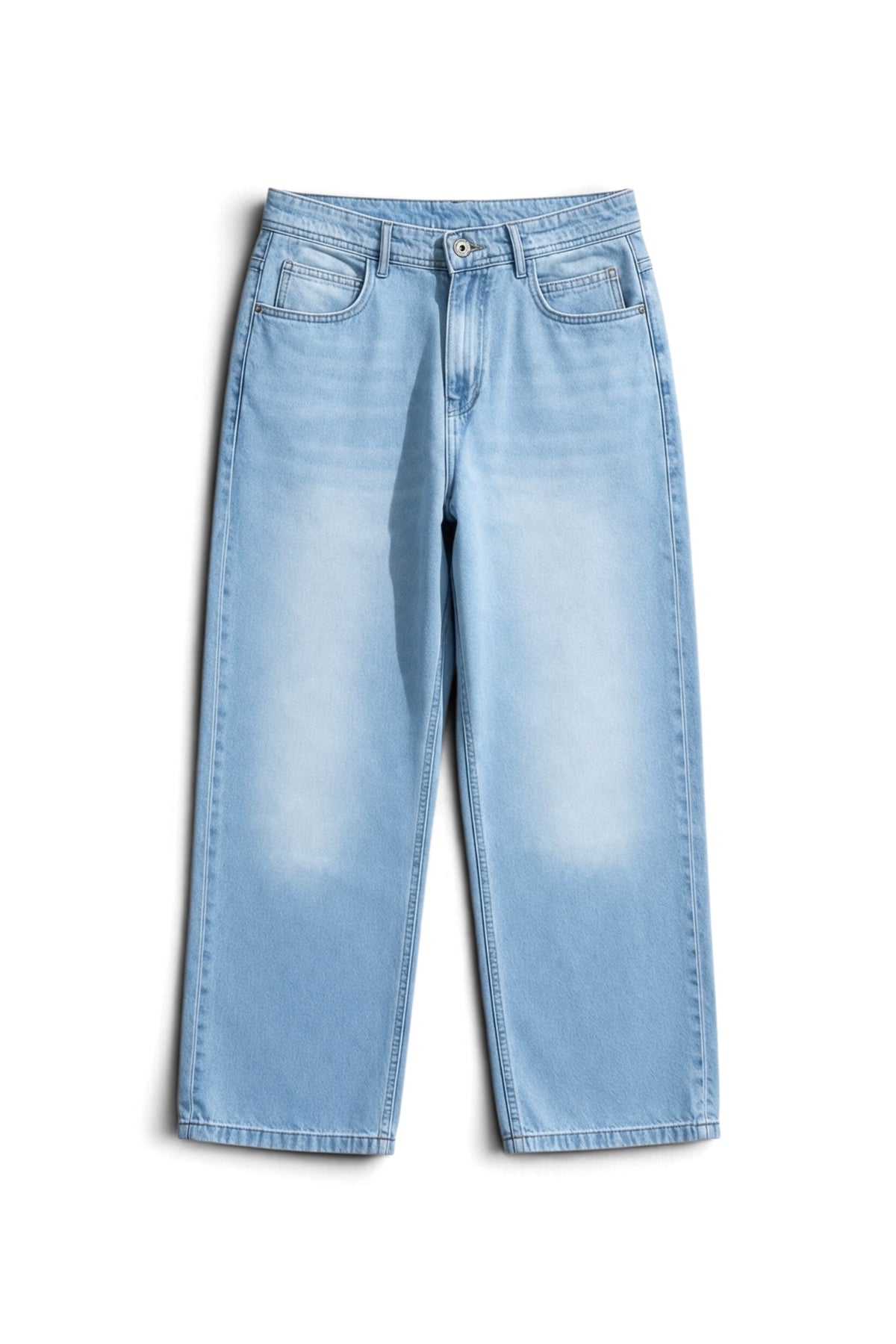 Relaxed Jeans Regular Waist - Sky Blue