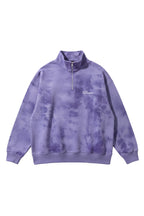 Purple Tie Dye Quarter-zip Boxy Fit Unisex