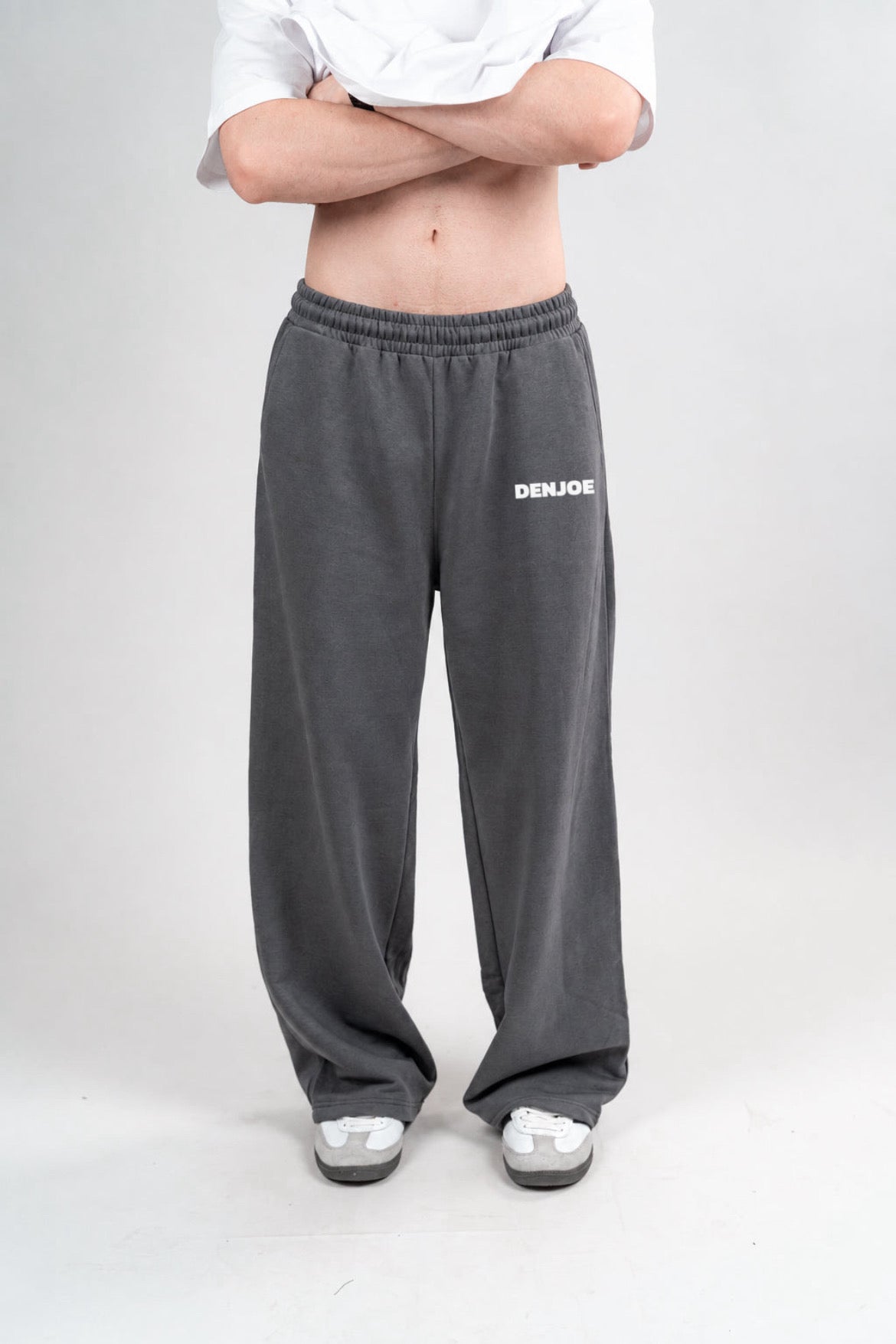 Dark Grey Sweatpants with pocket Unisex Loose Fit