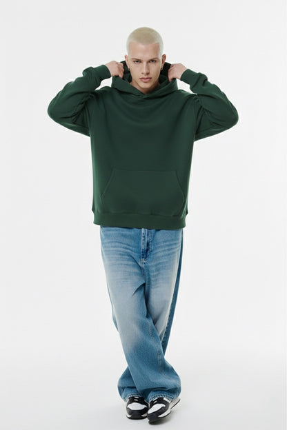 Dark Jade Green Basic Hoodie Unisex