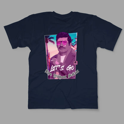 “BYE WITHOUT SALAM” Printed Regular Tee - Denjoe