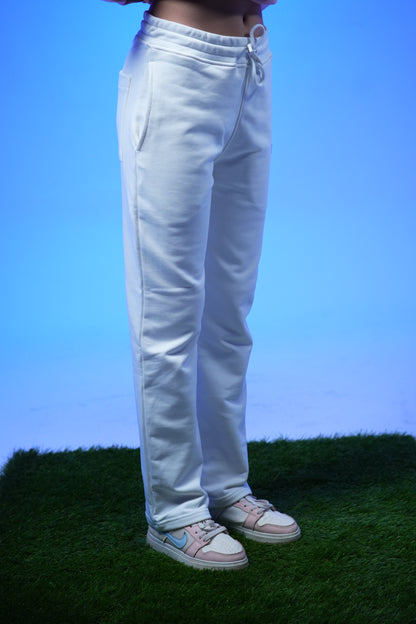 Unisex Plain Sweatpants white - Denjoe