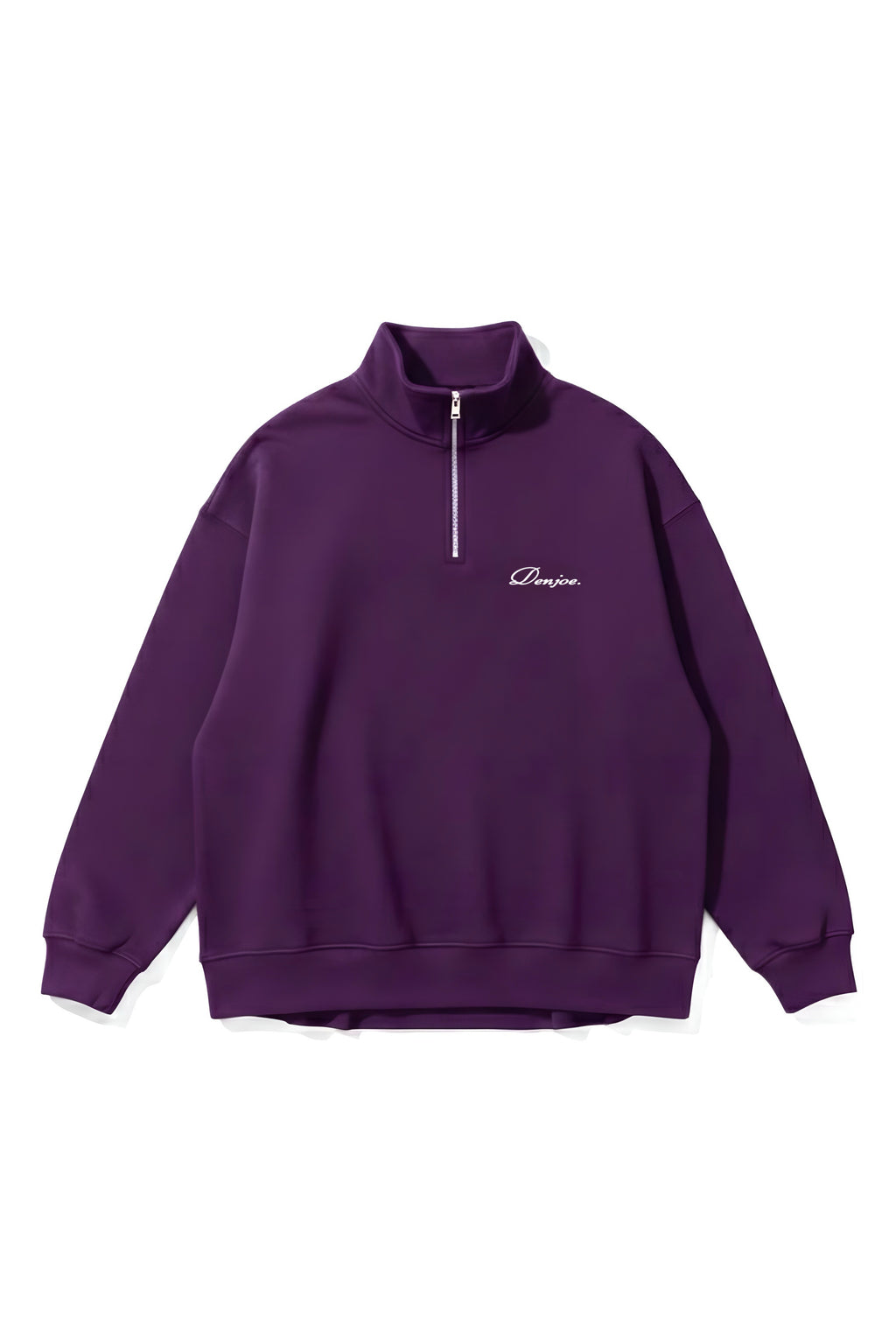Dark Purple Quarter-zip Boxy Fit Unisex