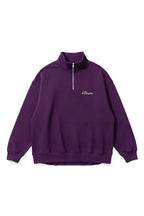 Dark Purple Quarter-zip Boxy Fit Unisex