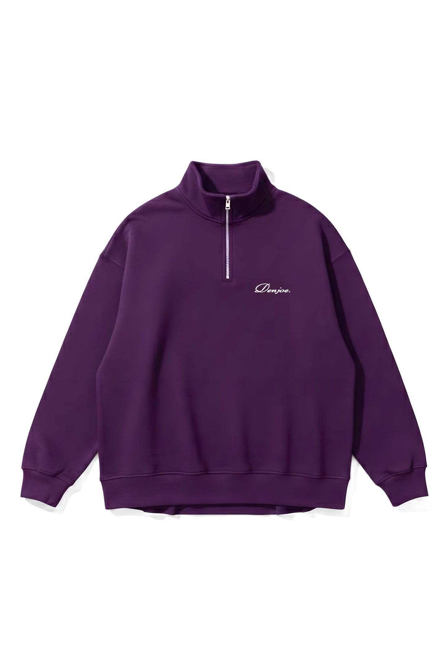 Dark Purple Quarter-zip Boxy Fit Unisex