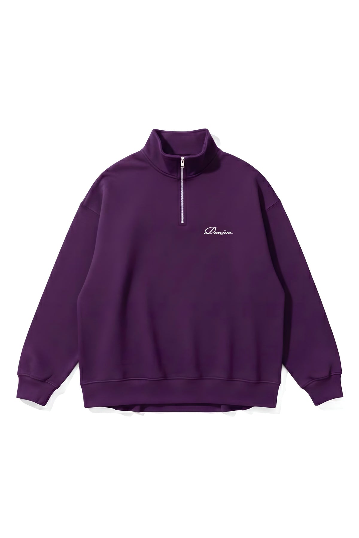 Dark Purple Quarter-zip Boxy Fit Unisex